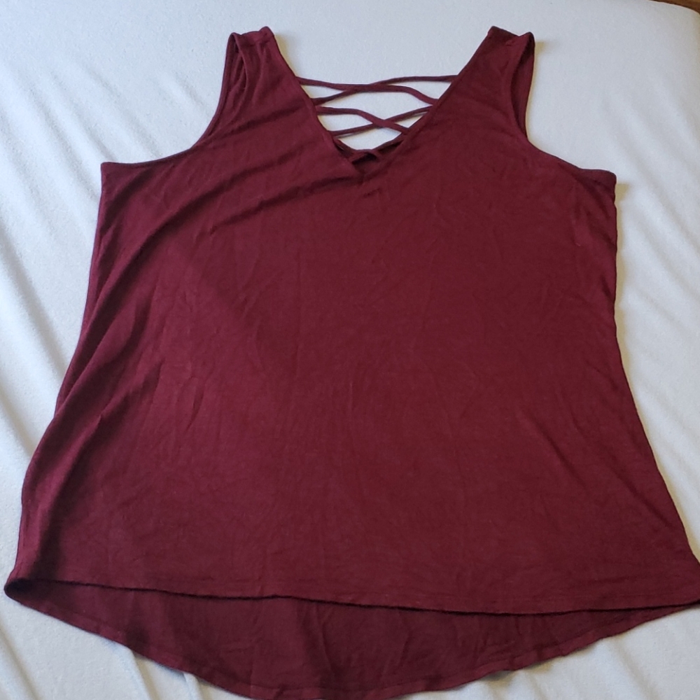 Maurices criss cross neckline tank